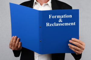Classeur avec écrit Formation et reclassement